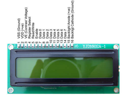 16*2 lcd display