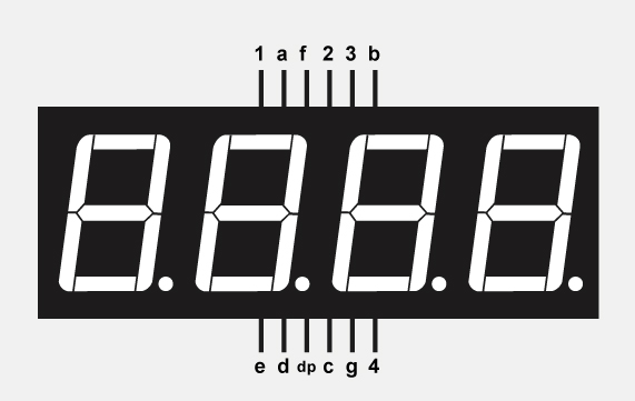 7 Segment Multiplexing Pin Diagram