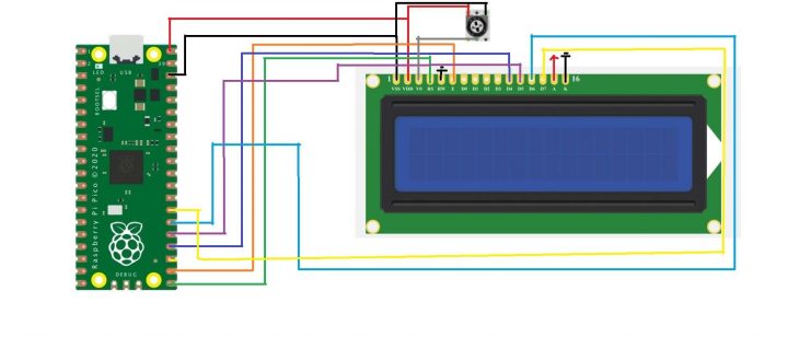 Raspberry Pi Pico এর সাথে male header কানেকশন