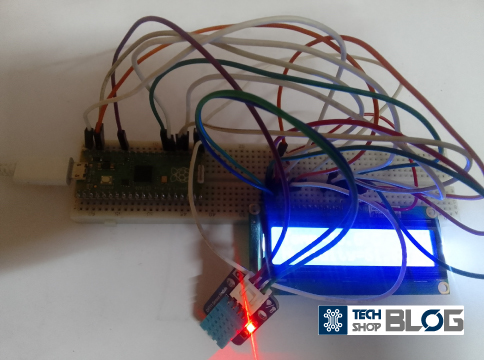 humidity and temperature display on LCD using Raspberry pi pico