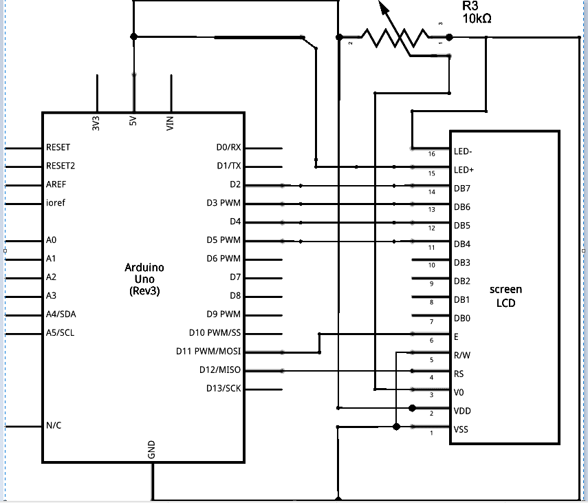 arduino and lcd connection