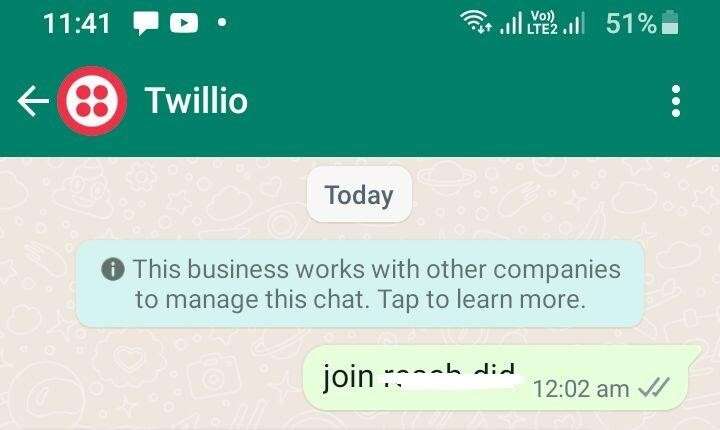 project creation in twilio