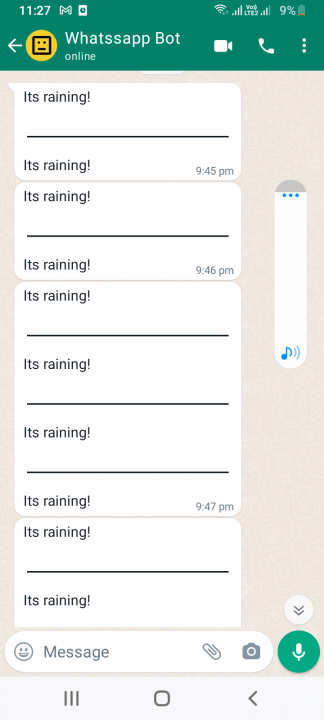 whatsapp notification