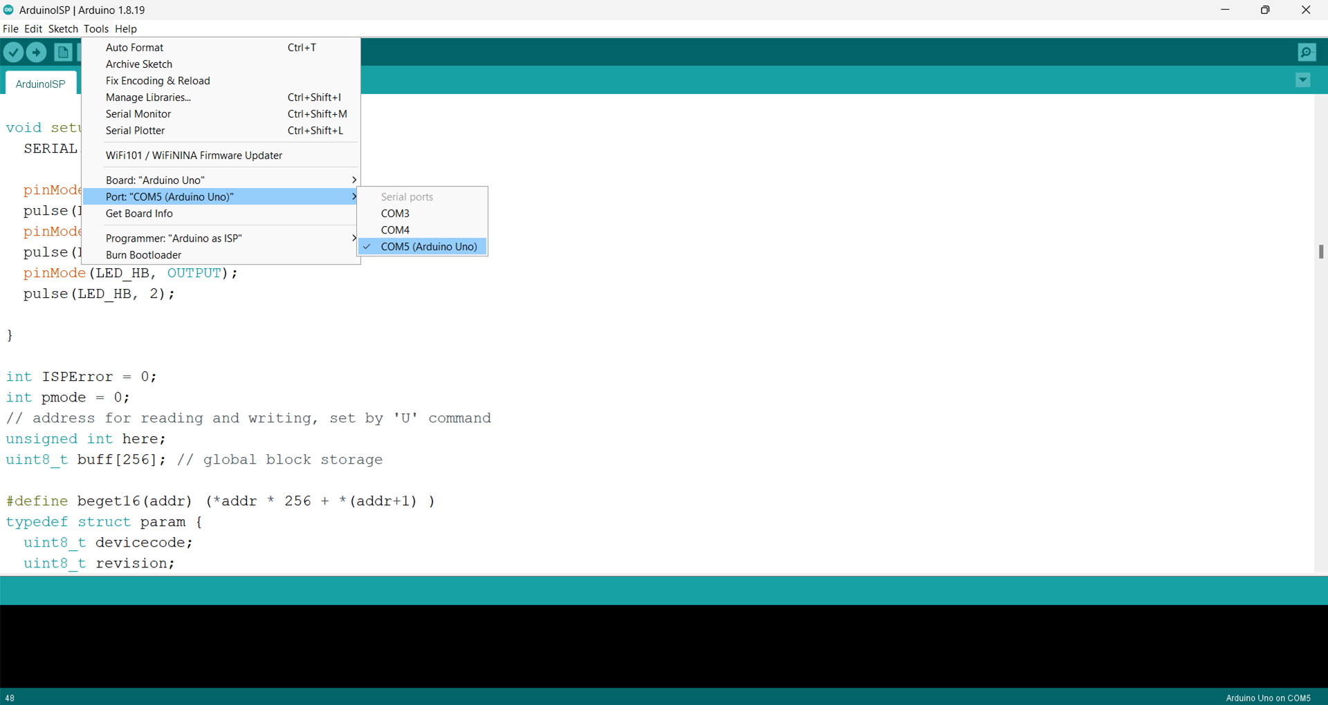 Arduino-Bootloader-Arduino-Port-Select-From-IDE