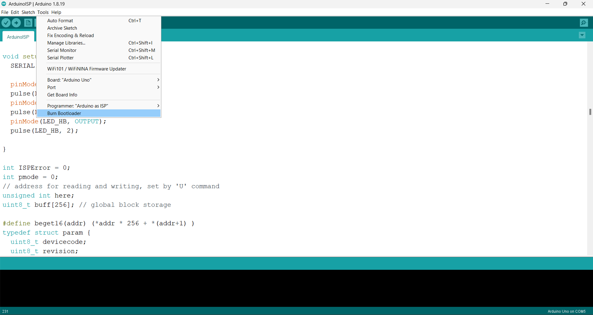 Arduino-Bootloader-Arduino-IDE-Burn-Bootloader