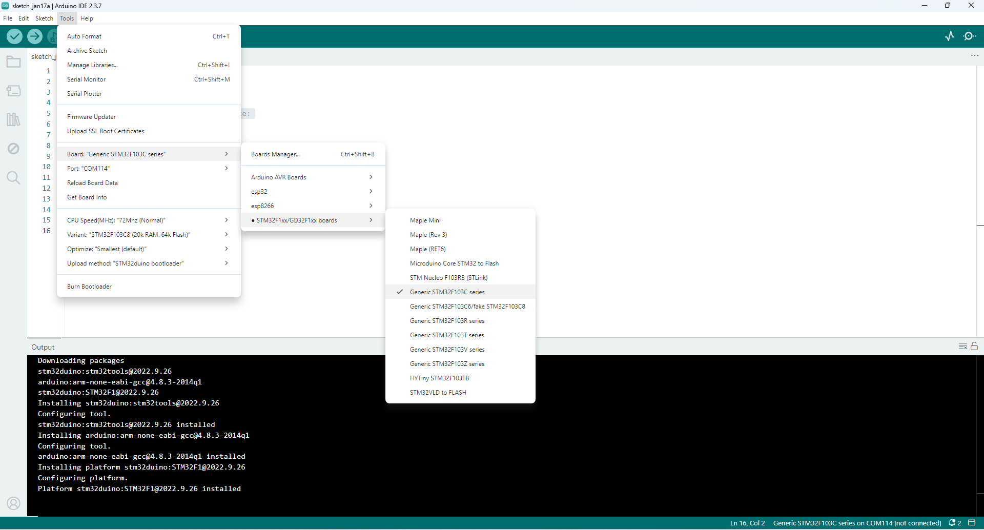 stm32-board-selection
