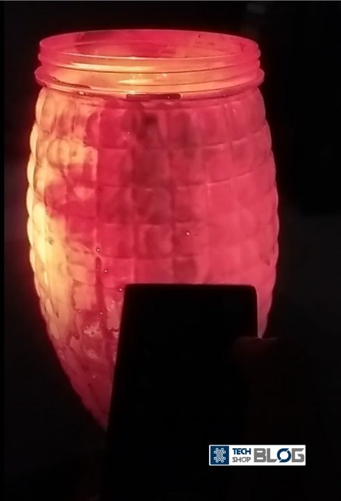 IR remote controlled lamp