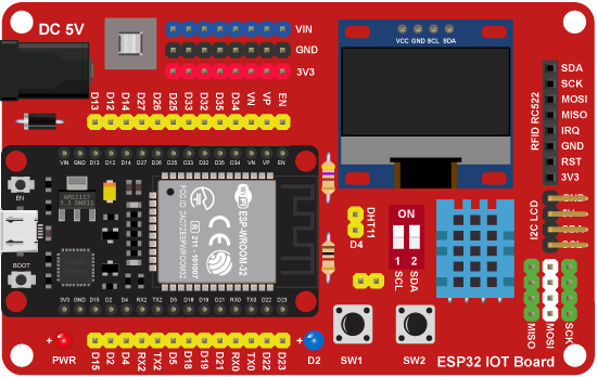 RFID-ESP32 IOT Board