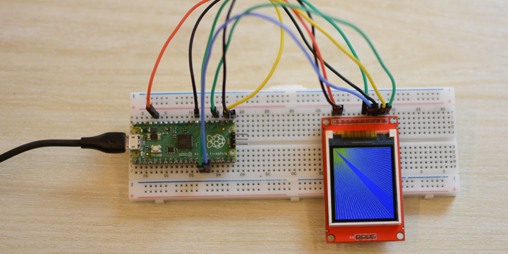 Raspberry Pi Pico with TFT LCD circuit
