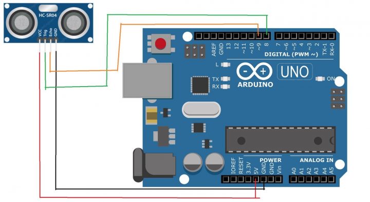 arduino and sonar sensor connection