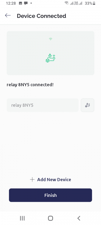 রিলে নিয়ন্ত্রণ এর জন্য Blynk IoT App - device connected