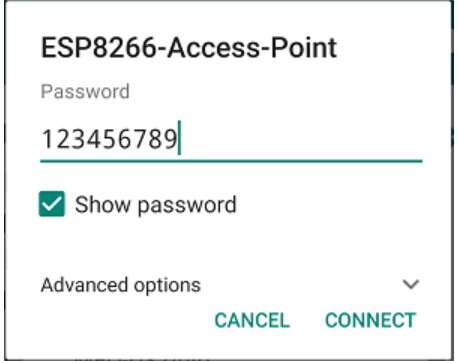 connecting mobile phone to esp8266