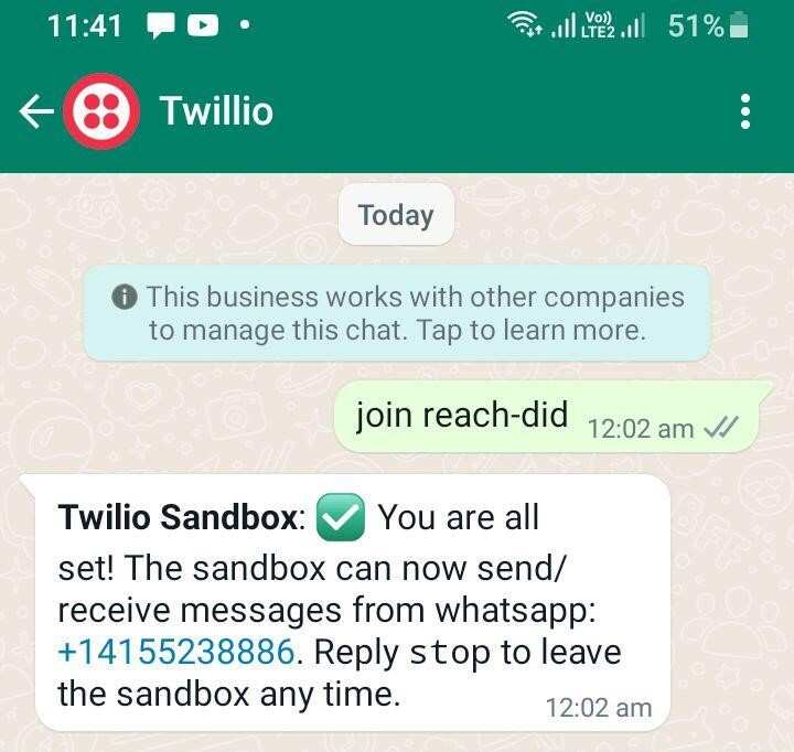 project creation in twilio