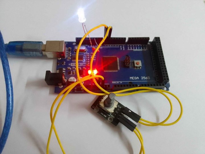 Controlling LED brightness with Rotary encoder and Arduino - TSBLOG