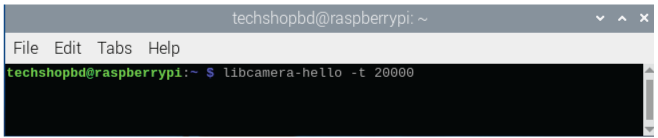 Raspberry pi camera Command-3